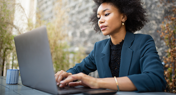 Woman with Laptop